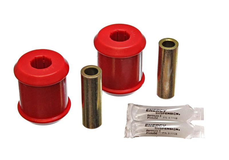 ES Cntrl Arm Bushings - Red - Energy Suspension 03-05 Mitsubishi Lancer EVO 8 Red Rear Trailing Arm Bushing Set