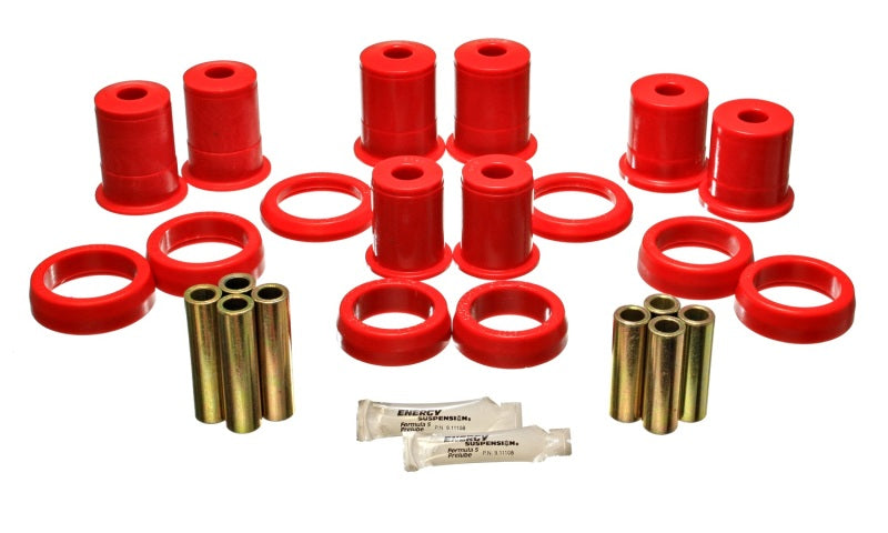 ES Cntrl Arm Bushings - Red - Energy Suspension Ford Diff Control Arm W/Thrust Washer - Red