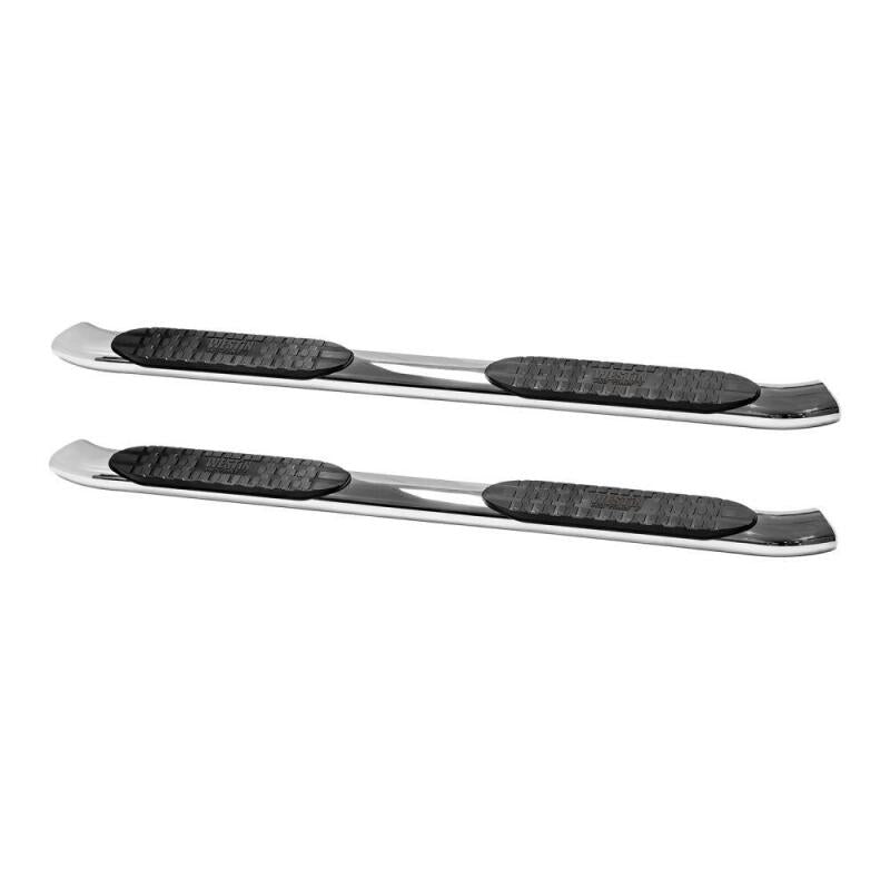 WES Nerf Bars - PRO TRAXX 5 - Westin 2009-2018 Dodge/Ram 1500 Quad Cab PRO TRAXX 5 Oval Nerf Step Bars - SS