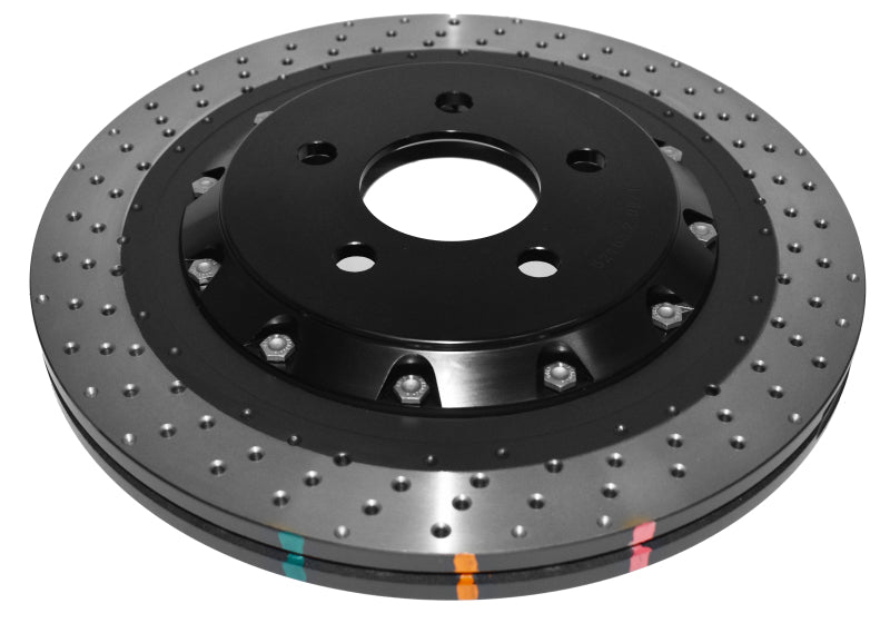 DBA 5000 Series Drilled Rotors - DBA 15-20 Ford Mustang GT (w/Performance Package) Rear 5000 Series Drilled Rotor w/Black Hat