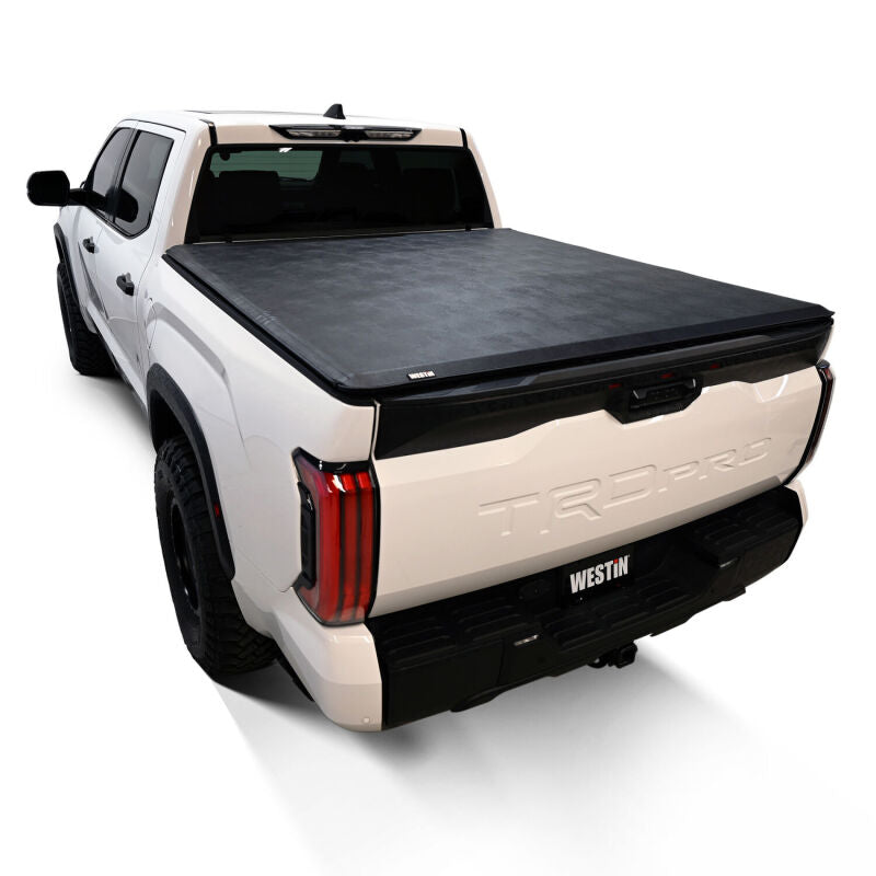 WES Soft Roll Tonneau Covers - Westin 22-24 Toyota Tundra 5.5ft. Bed Soft Roll Tonneau Cover - Black