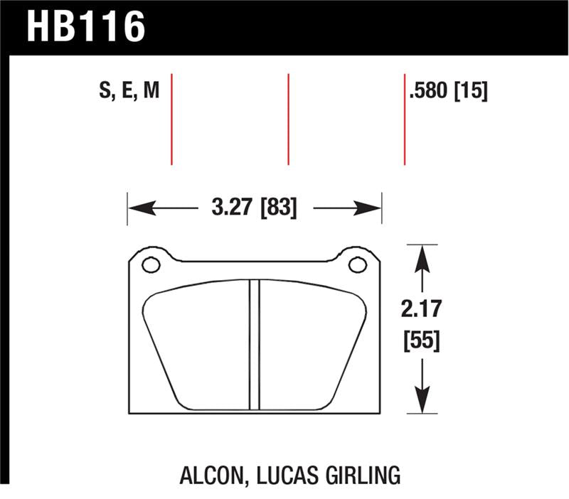 HAWK Blue 9012 Brake Pad Sets - Hawk Blue 9012 Motorsports Race Pads