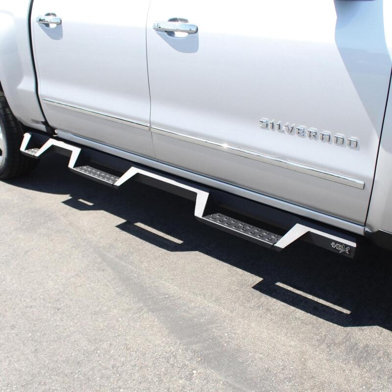 WES Nerf Bars - HDX Drop - Westin 07-18 Chevrolet Silverado 1500 CC 5.5ft Bed HDX Drop W2W Nerf Step Bars - Tex. Blk