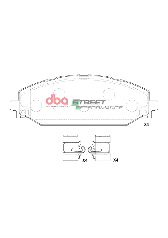 DBA SP Performance Brake Pads - DBA 2018+ Ram 1500 TRX SP Performance Front Brake Pads