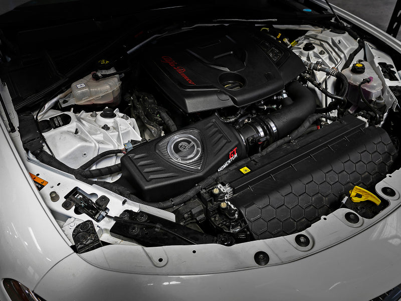 AFE Momentum GT Cold Air Intakes - aFe POWER Momentum GT Pro Dry S Intake System 17-21 Alfa Romeo Giulia L4-2.0L (t)