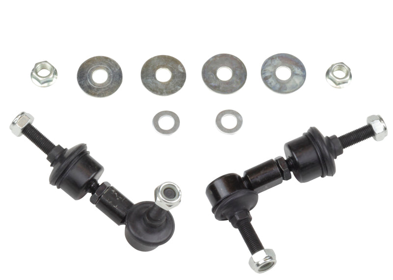 WL Sway Bar Links - Whiteline 5/05+ Ford Focus / 04+ Mazda 3 BK Rear Swaybar Link Kit H/Duty Adj Steel Ball