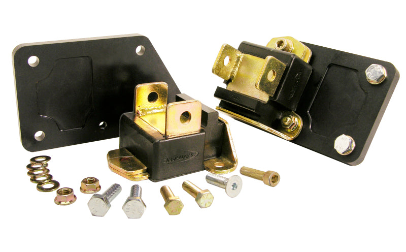 PRO Engine Mounts - Blk - Prothane Chevy LS1 Motor Mount Adapter Kit - Type B - Black