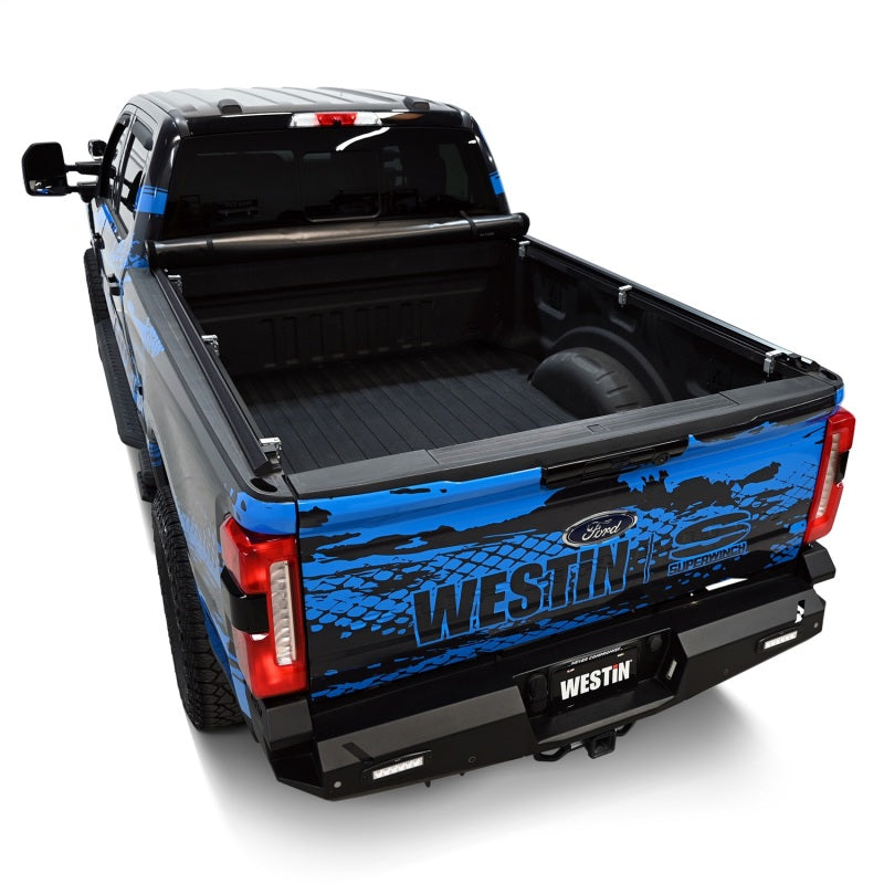 WES Soft Roll Tonneau Covers - Westin 17-24 Ford F-250/350 Super Duty 6.75ft. Bed Soft Roll Tonneau Cover - Black