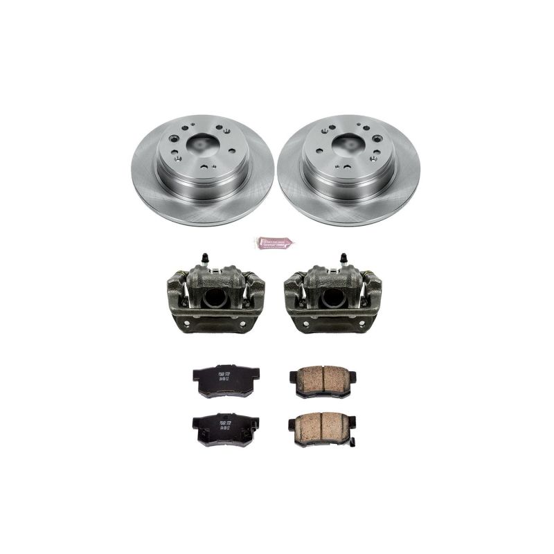 PSB Autospecialty Kit w/Cals - Power Stop 02-04 Honda CR-V Rear Autospecialty Brake Kit w/Calipers