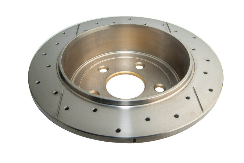 DBA Street Slot&Drill Rotors - DBA 07-16 Jeep JK Wrangler & Rubicon w/HD Brakes Street Series Rear Cross Drilled & Slotted Rotor