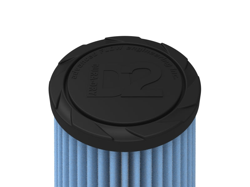 AFE Universal D2 Dura Dry Air Filter - aFe POWER Universal Clamp-On Air Filter w/ D2 Dura-Dry Media - 3in F x 5in B x 3-1/2in T x 6in H