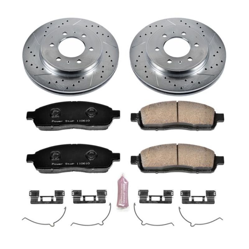 PSB Z23 Evolution Kit - Power Stop 2009 Ford F-150 Front Z23 Evolution Sport Brake Kit