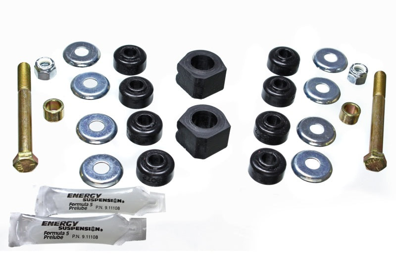 ES Sway Bar Bushings - Black - Energy Suspension 84-87 Honda Civic/CRX Black 18mm Front Sway Bar Bushings (Sway Bar link bushings a