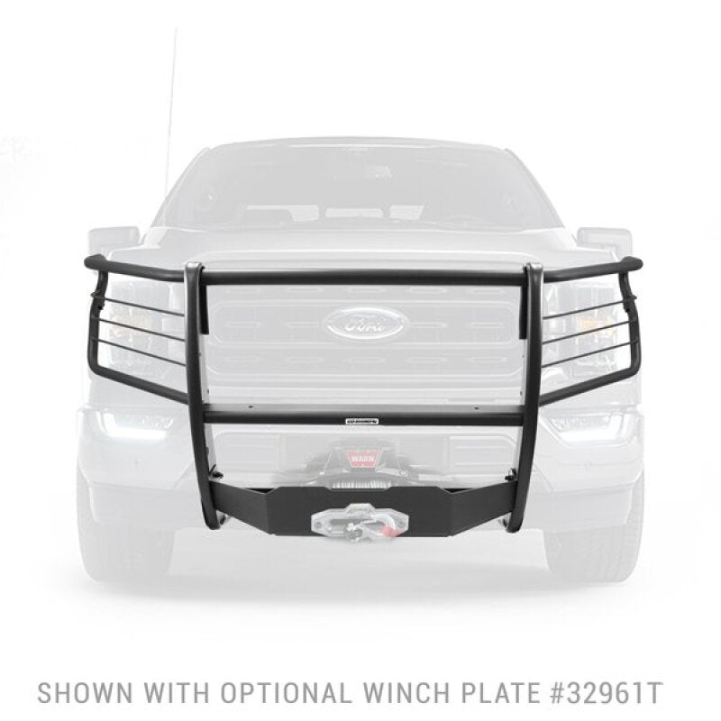 GOR Step Guard - 3000 -Tex Blk - Go Rhino 18-20 Ford F-150 3100 Series StepGuard Center Grille + Brush Guard - Tex. Blk