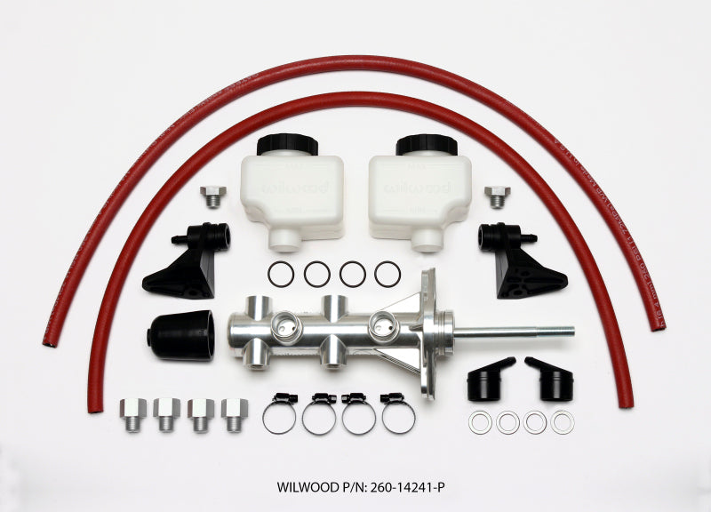 WIL Master Cylinder - Wilwood Tandem Remote Master Cylinder - 7/8in Bore Ball Burnished