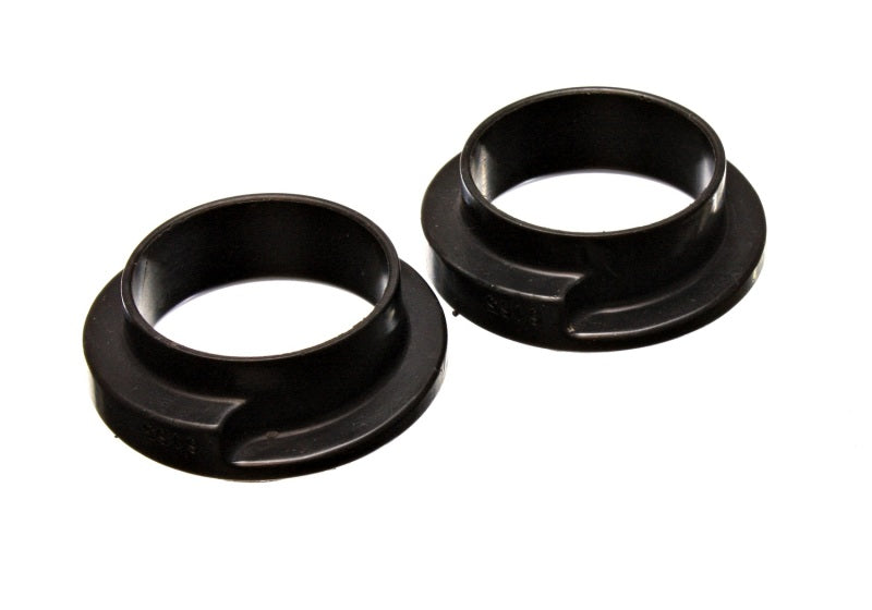 ES Spring Isolators - Black - Energy Suspension Universal 2-3/16in ID 3in OD 1in H Black Coil Spring Isolators (2 per set)
