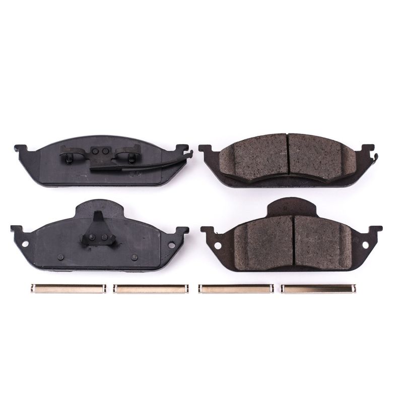 PSB Z17 Evolution Brake Pads - Power Stop 98-03 Mercedes-Benz ML320 Front Z17 Evolution Ceramic Brake Pads w/Hardware