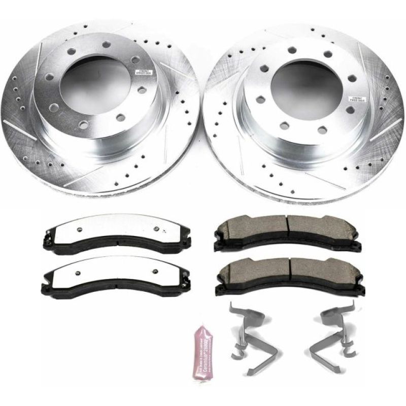 PSB Evolution Drill/Slot Rotor - Power Stop 12-21 Nissan NV3500 Front Z36 Truck & Tow Brake Kit