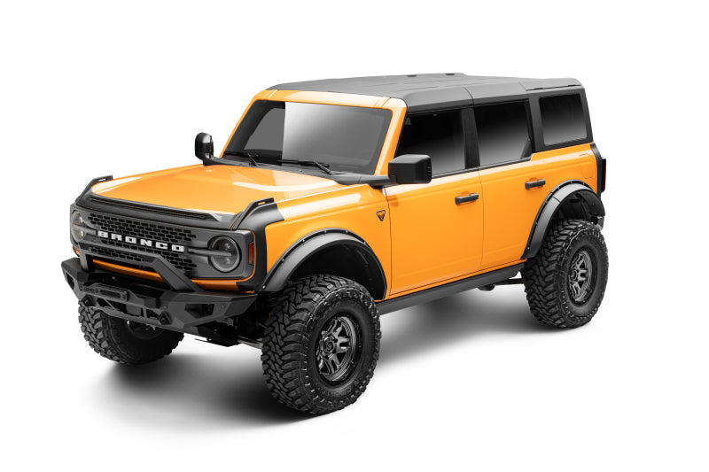 GOR RealTruck VoltStep Running Boards - RealTruck 21-24 Ford Bronco 4dr VoltStep Electric Running Board Kit (No Drill) - Tex. Blk