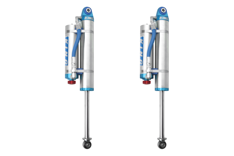 KIN 2.5 Shocks - King Shocks 07-18 Chevrolet Silverado 1500 Rear 2.5 Dia Piggy Hose Res Shock w/Adjuster (Pair)