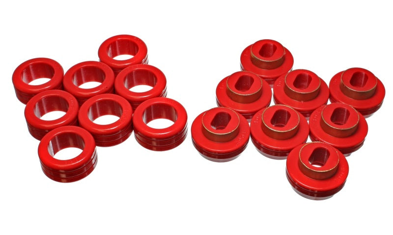 ES Body Mounts - Red - Energy Suspension Crew Cab 2&4Wd Body Mounts - Red