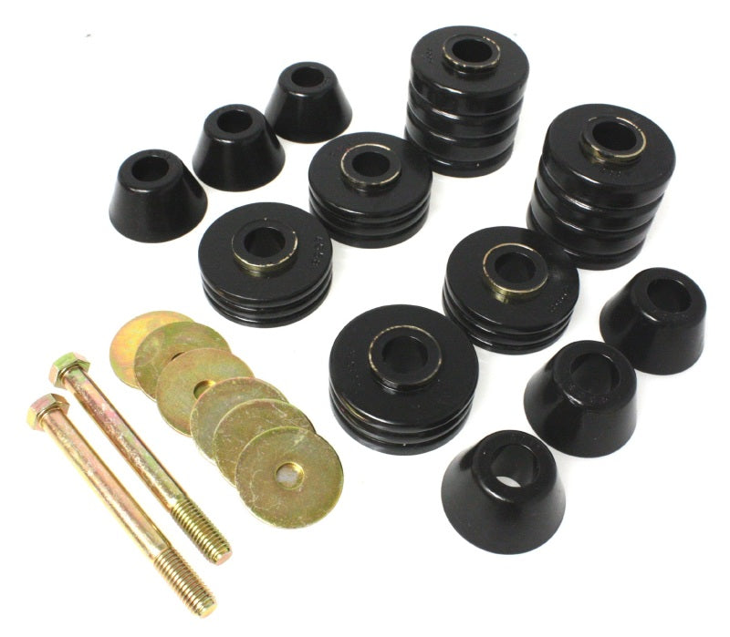 ES Body Mounts - Black - Energy Suspension 73-80 GM C2500/C3500/K1500/K20/K30 Body(cab) Mount Set