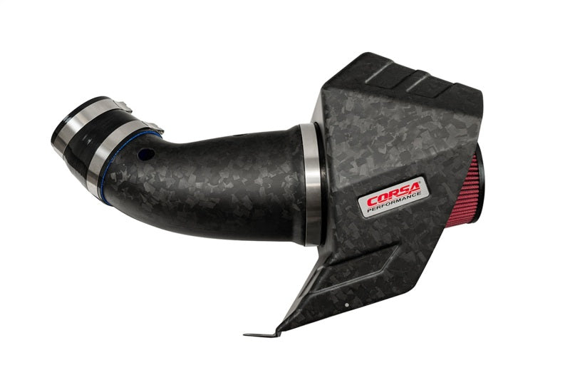 COR Air Intake Open Element - Corsa 2020-2025 Dodge Durango SRT Hellcat Carbon Fiber Air Intake w/ DryTech Forged CF - Black