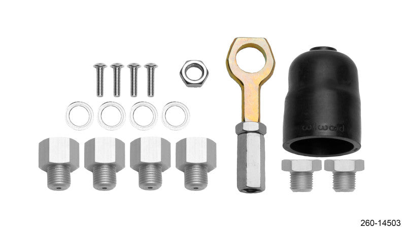 WIL Hardware - Wilwood Hardware Kit Tandem Master Cylinder - 7/8in & 15/16in Bore Mustang