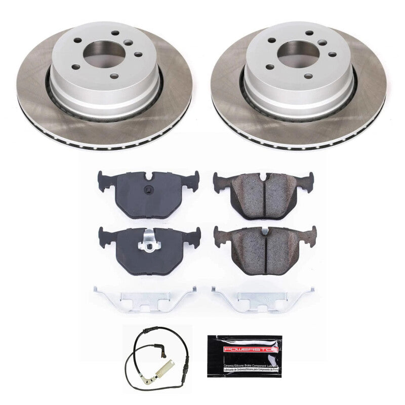 PSB Semi-Coated Rotor Kits - Power Stop 2008 BMW 535xi Rear Semi-Coated Rotor Kit