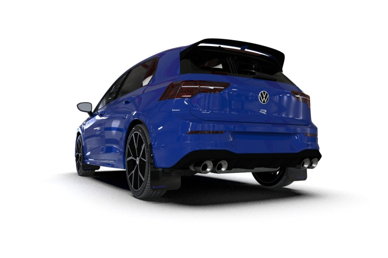 RAL UR Red Flap/Wht Logo - Rally Armor 22-25 VW MK8 Golf GTI/R Red UR Mud Flap w/White Logo