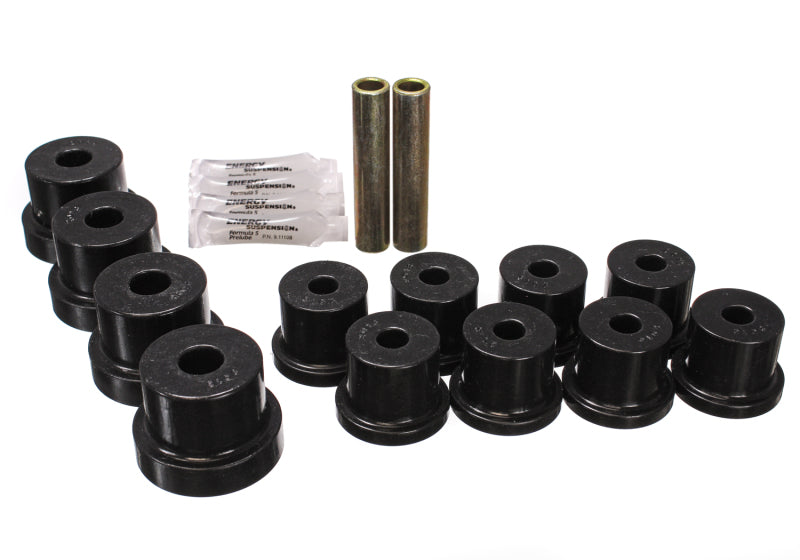 ES Spring/Shackle Bush - Black - Energy Suspension 67-69 Chevrolet Corvette Black Rear Leaf Spring Bushing Set