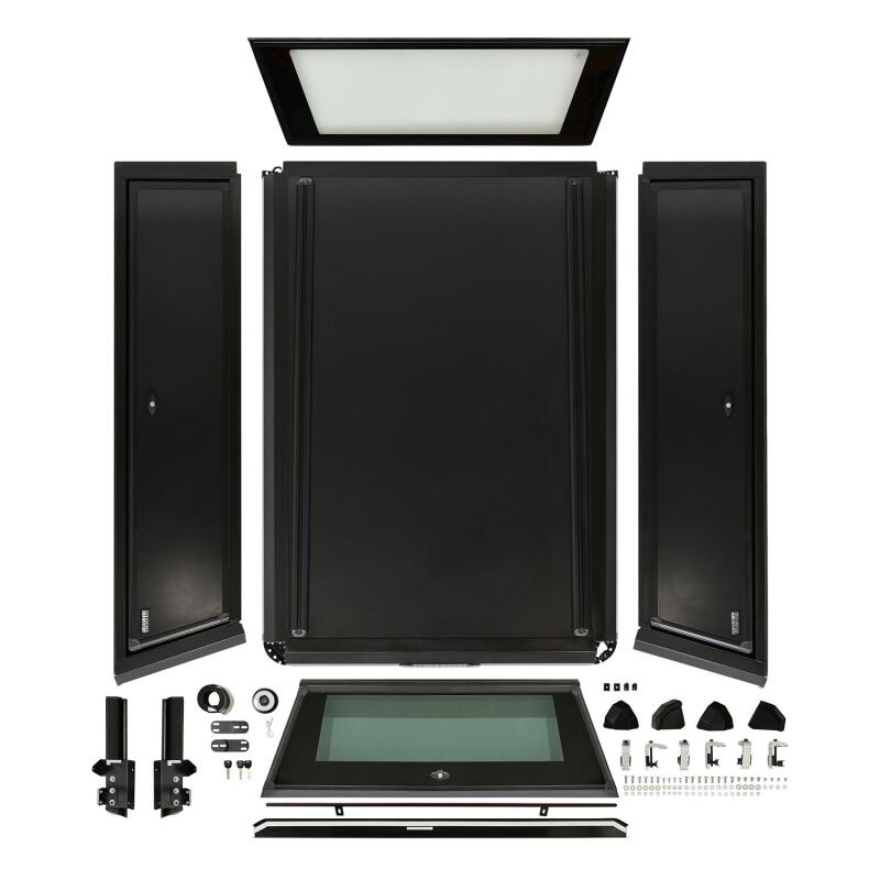 WES EXP Truck Caps - Westin EXP Truck Cap COMPLETE KIT A + BS (24-25 Toyota Tacoma DC 6ft. Bed) - Black