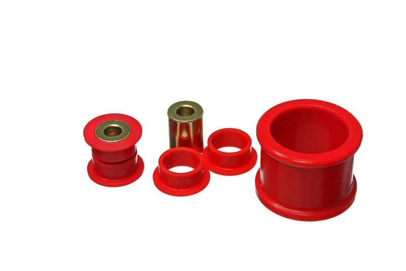 ES Steering Rack Bush - Red - Energy Suspension 06-11 Honda Civic DX/EX/LX Red Hyper-Flex Steering Rack Bushing