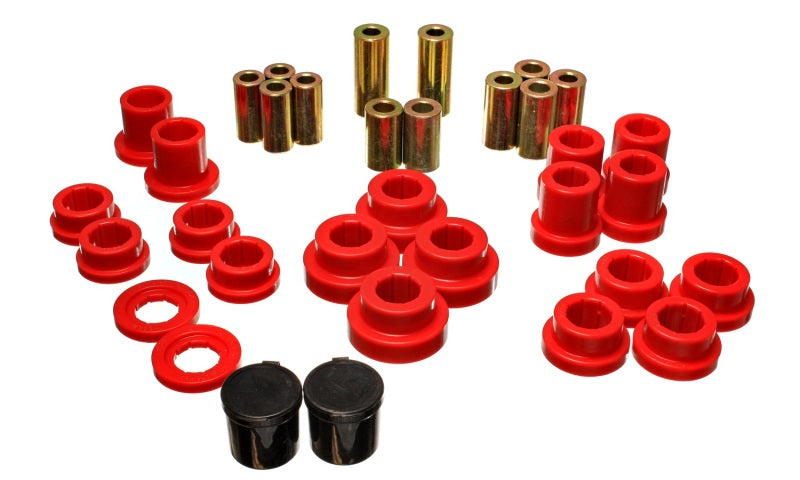 ES Cntrl Arm Bushings - Red - Energy Suspension 00-09 Honda S2000 Red Rear End Control Arm Bushing Set