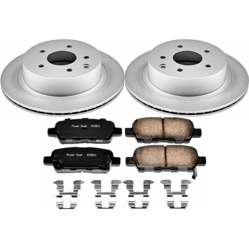 PSB Z17 Evolution Coated Kit - Power Stop 14-17 Nissan Juke Rear Z17 Evolution Geomet Coated Brake Kit