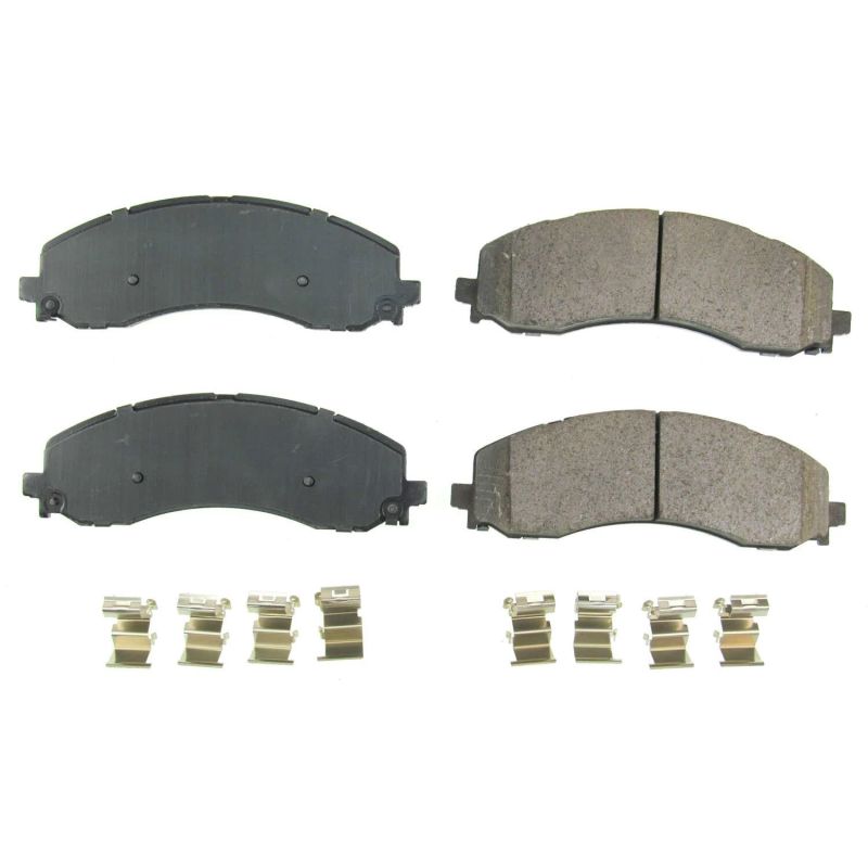 PSB Z17 Evolution Brake Pads - Power Stop 2019 Ram 2500 Front Z17 Evolution Ceramic Brake Pads w/Hardware