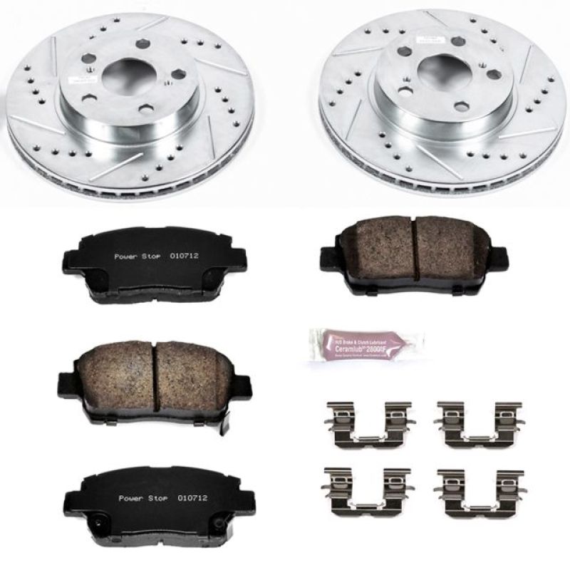 PSB Z23 Evolution Kit - Power Stop 04-09 Toyota Prius Front Z23 Evolution Sport Brake Kit