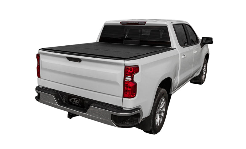 ACC LOMAX Tri-Fold Cover - Access LOMAX Tri-Fold Cover Black Urethane Finish Split Rail 07+ Toyota Tundra - 6ft 6in Bed