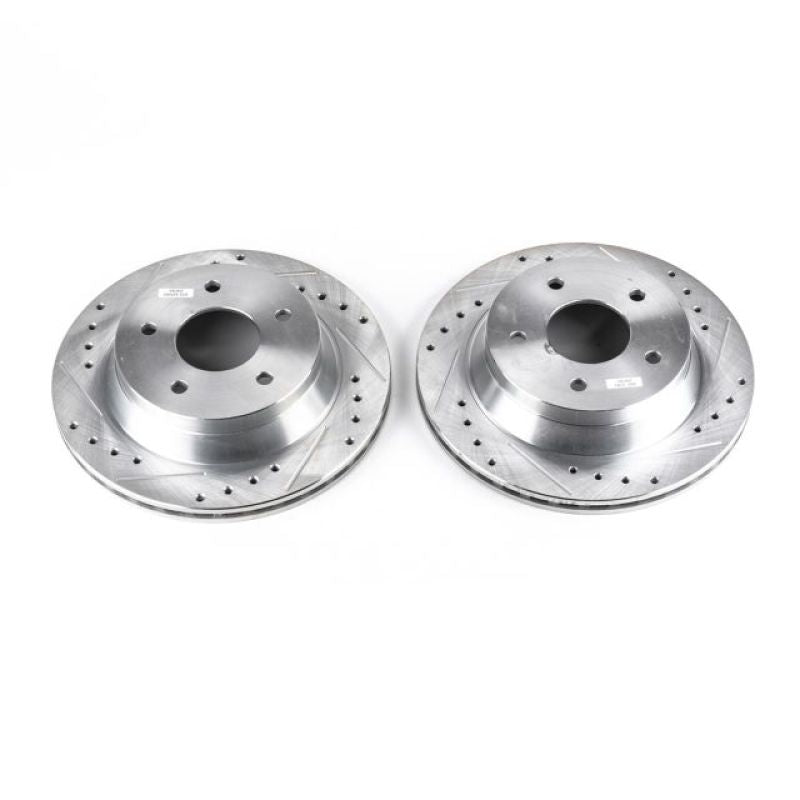 PSB Evolution Drill/Slot Rotor - Power Stop 84-87 Chevrolet Corvette Front Evolution Drilled & Slotted Rotors - Pair