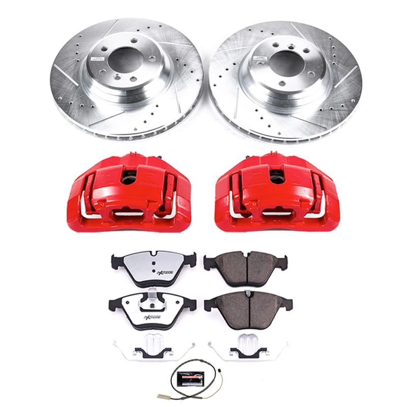 PSB Red Calipers - Power Stop 13-15 BMW X1 Front Z26 Street Kit w/Cals