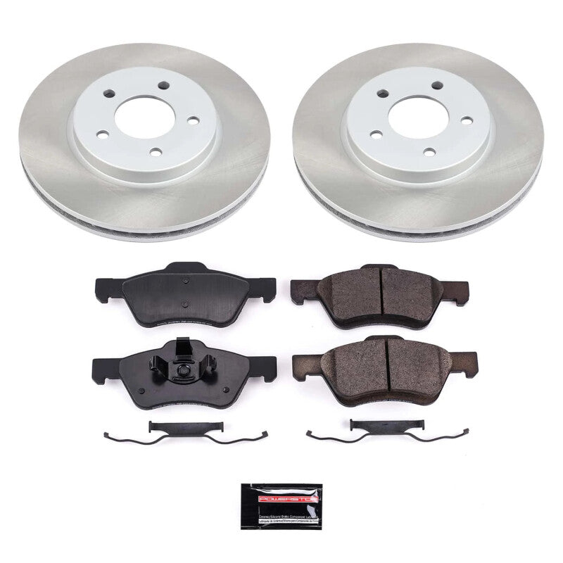 PSB Semi-Coated Rotor Kits - Power Stop 08-10 Mercury Mariner Front Semi-Coated Rotor Kit