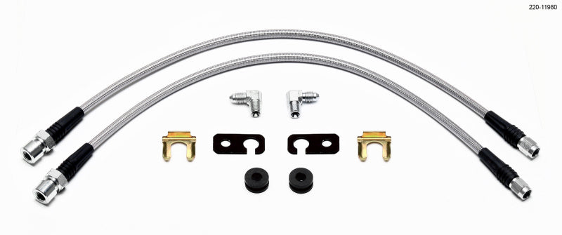 WIL Flexline Brake Hose - Wilwood Flexline Kit Civic 2006-up Front