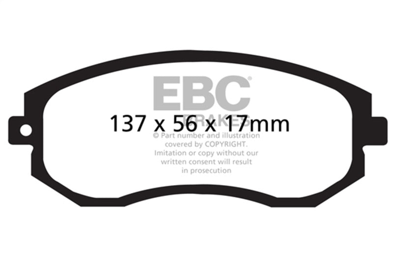EBC Greenstuff Brake Pad Sets - EBC 12+ Scion FR-S 2 Greenstuff Front Brake Pads