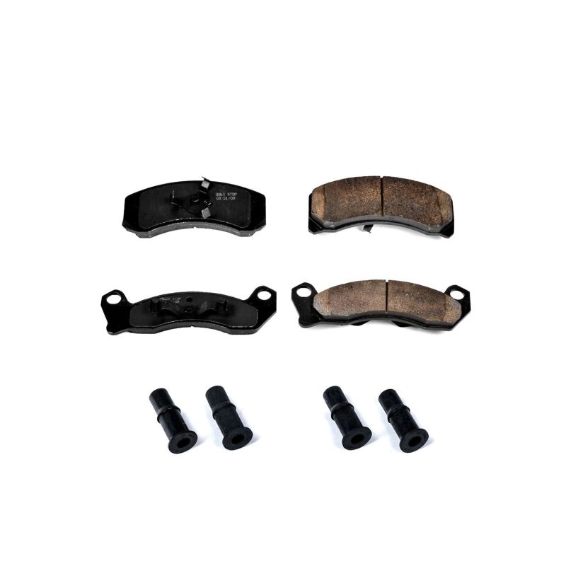 PSB Z17 Evolution Brake Pads - Power Stop 90-91 Ford Country Squire Front Z17 Evolution Ceramic Brake Pads w/Hardware