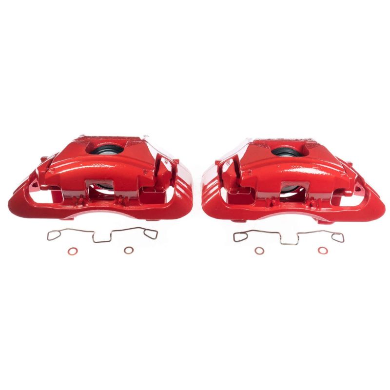 PSB Red Calipers - Power Stop 03-04 Audi A6 Front Red Calipers - Pair