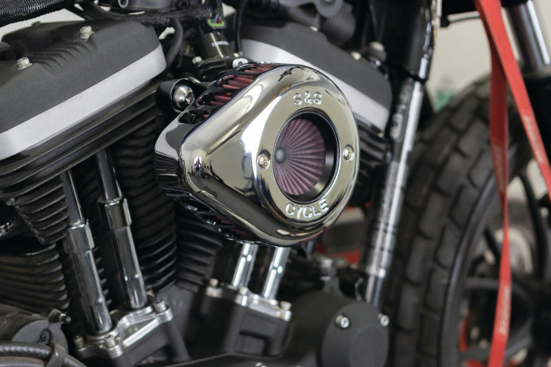 SSC Air Stinger Kits - S&S Cycle 2007+ XL Models Stealth Air Stinger w/ Chrome Teardrop