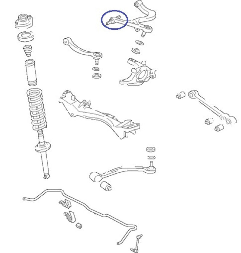SPR Bushings - Control Arm - SuperPro 2003 Mitsubishi Lancer Evolution Rear Upper Inner Control Arm Bushing Kit