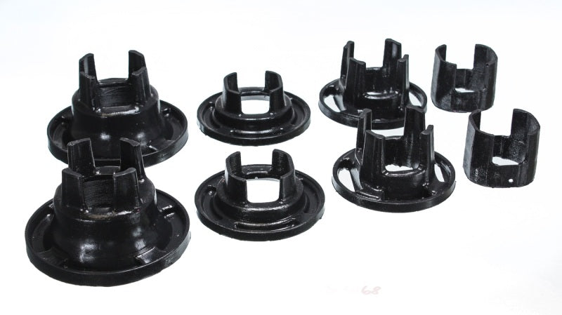 ES Subframe Bushings - Black - Energy Suspension 10 Chevy Camaro Black Rear Sub-Frame Mount Insert Bushing Set