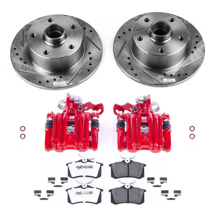 PSB Z26 Street Kit w/Cals - Power Stop 98-01 Audi A4 Rear Z26 Street Warrior Brake Kit w/Calipers