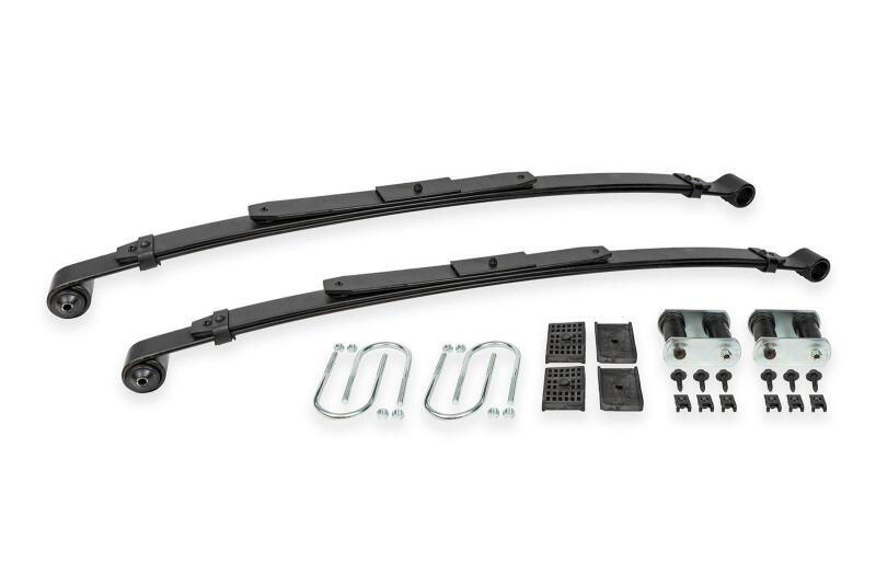 BMR Lowering Springs - BMR 67-69 GM F-Body / 68-74 X-Body 3in Drop Rear Lowering Leaf Springs w/ Install Kit - Black
